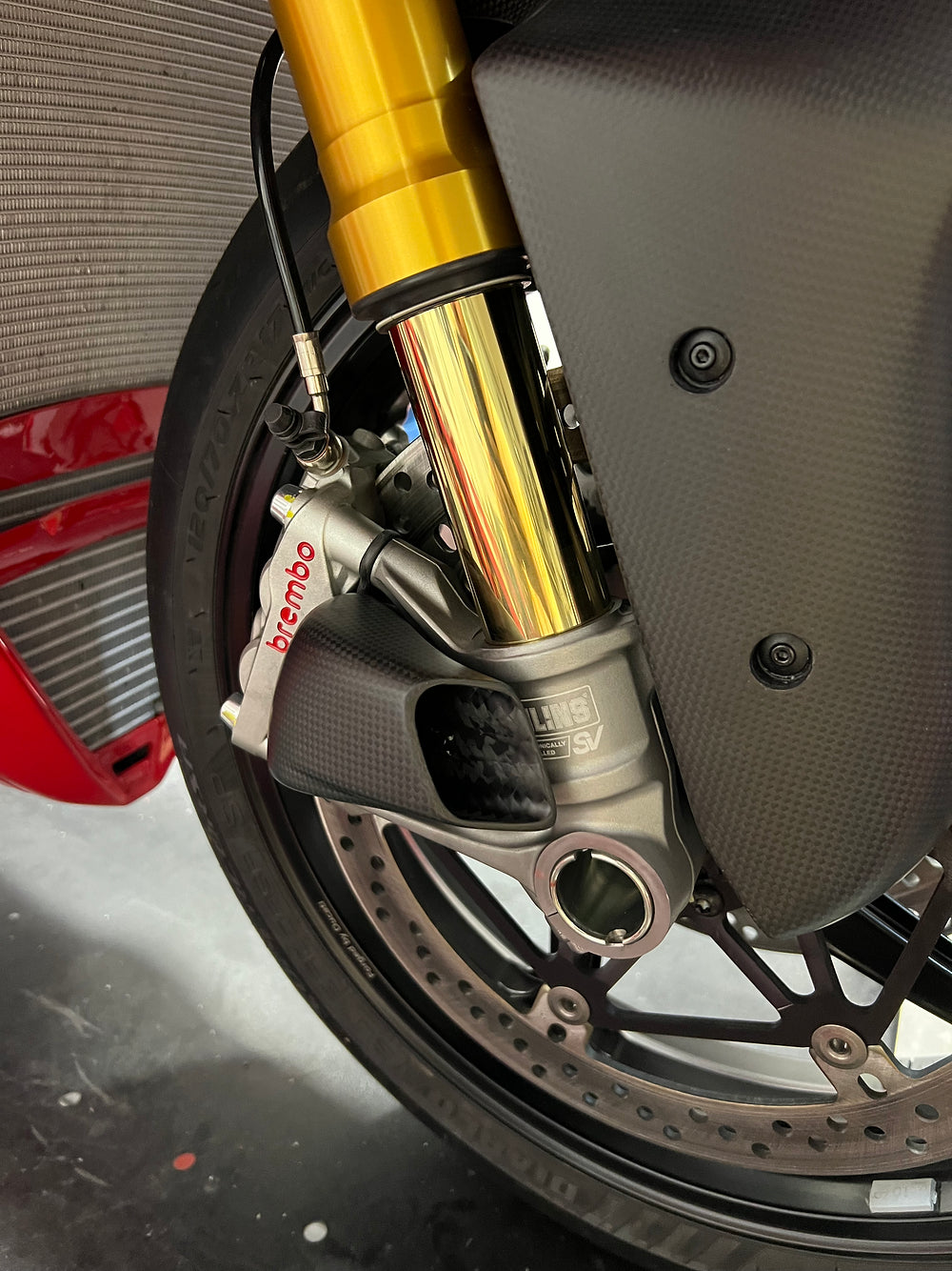 CONDUITS FREIN CARBONE DUCATI PANIGALE V4 S 2025