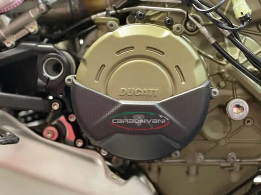 PROTECTION COUVERCLE EMBRAYAGE CARBONE DUCATI PANIGALE V4 S 2025