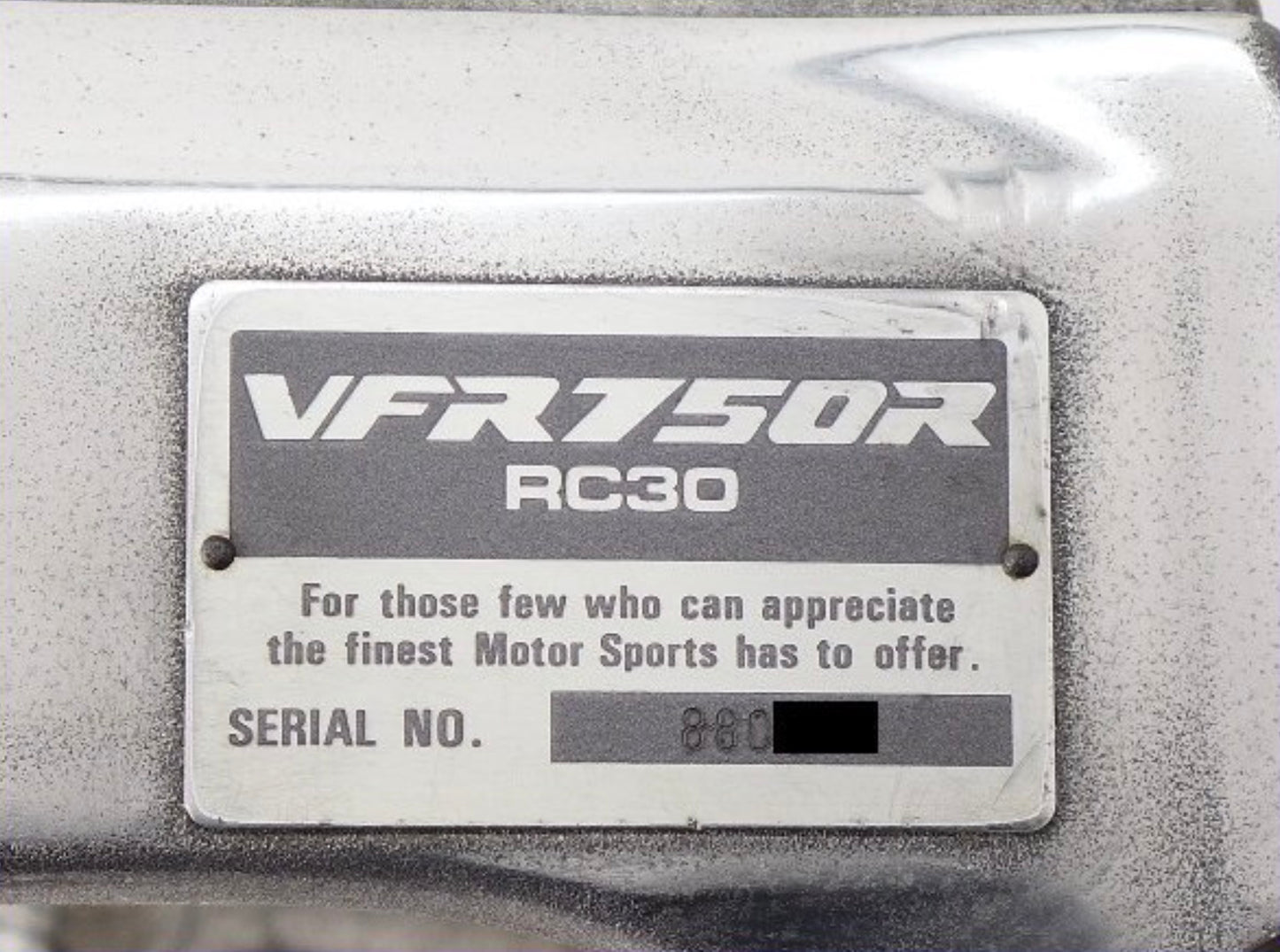 CADRE HONDA VFR750R RC30 1988